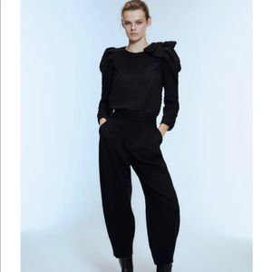 SLOUCHY PLEATED PANTS